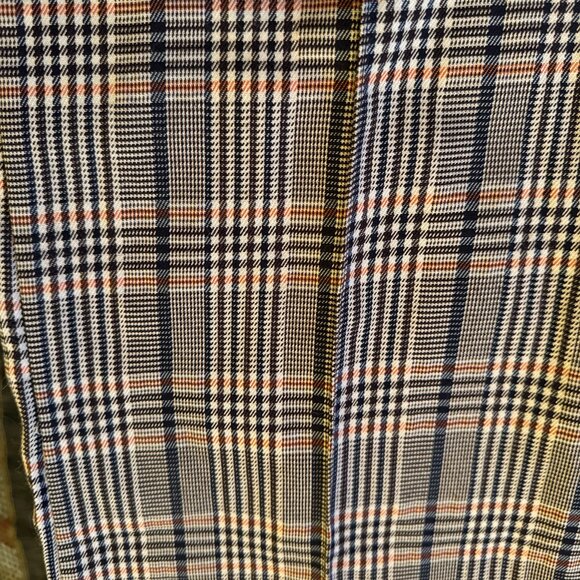 Checkered pleated pants, wide leg - Picture 3 of 5